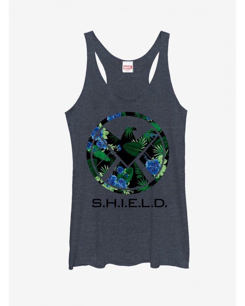 Marvel S.H.I.E.L.D Tropical Print Logo Girls Tanks $9.95 Tanks