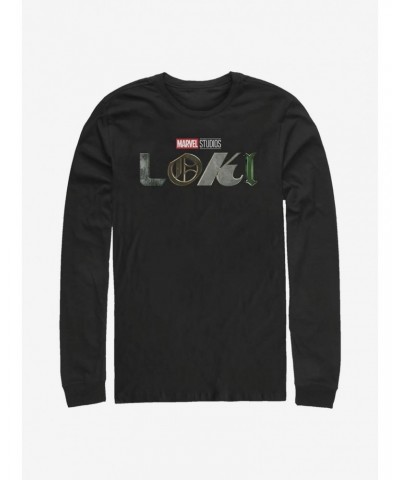 Marvel Loki Logo Long-Sleeve T-Shirt $12.63 T-Shirts