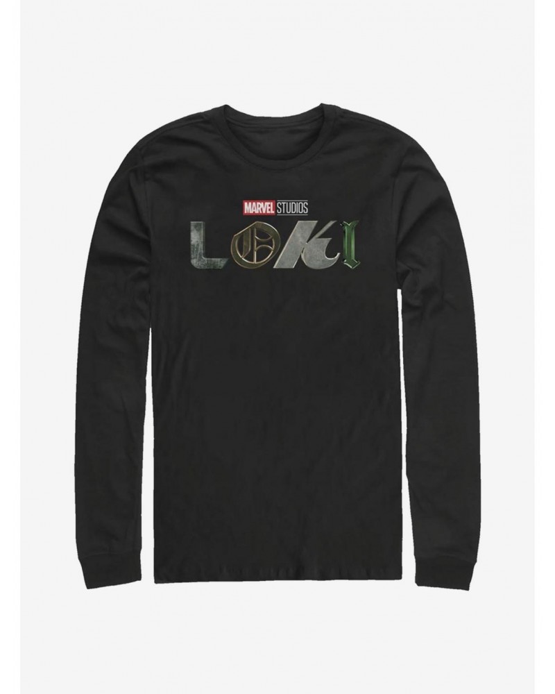 Marvel Loki Logo Long-Sleeve T-Shirt $12.63 T-Shirts