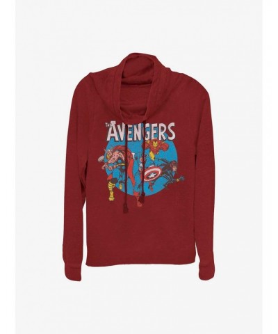 Marvel The Avengers Girls Cowl Neck Long Sleeve Top $12.93 Tops