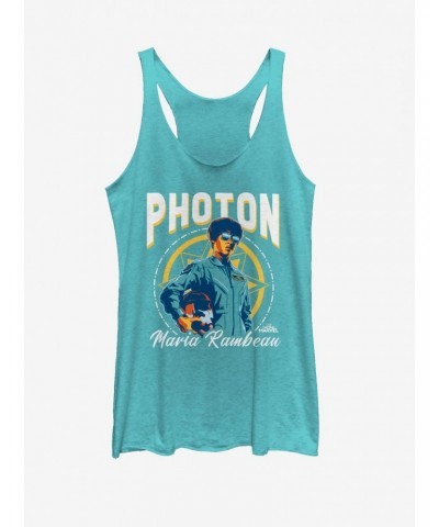 Marvel Captain Marvel Photon Girls Tank $10.36 Tanks