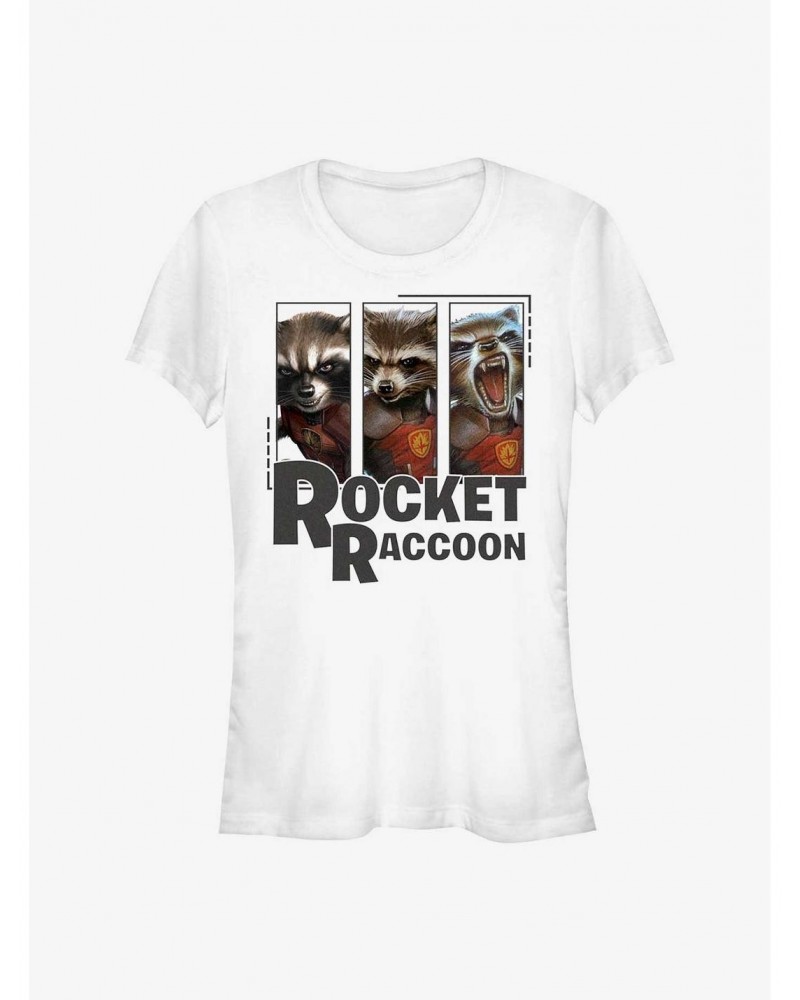 Marvel Guardians of the Galaxy Rocket Raccoon Girls T-Shirt $5.98 T-Shirts