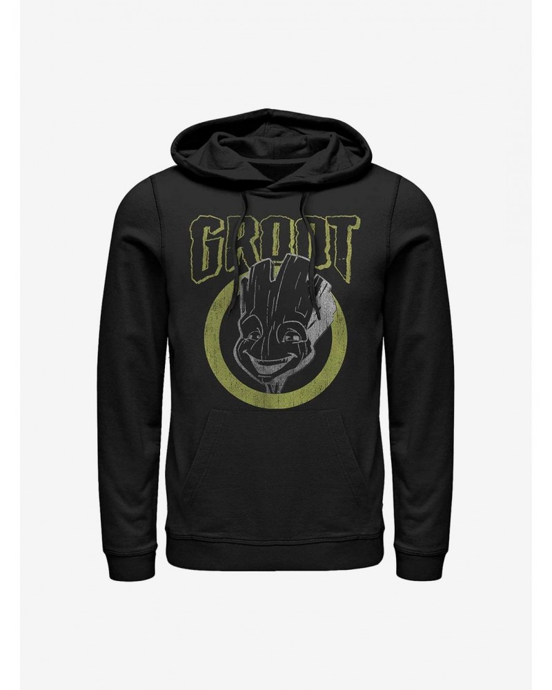 Marvel Guardians Of The Galaxy Grunge Groot Hoodie $13.29 Hoodies