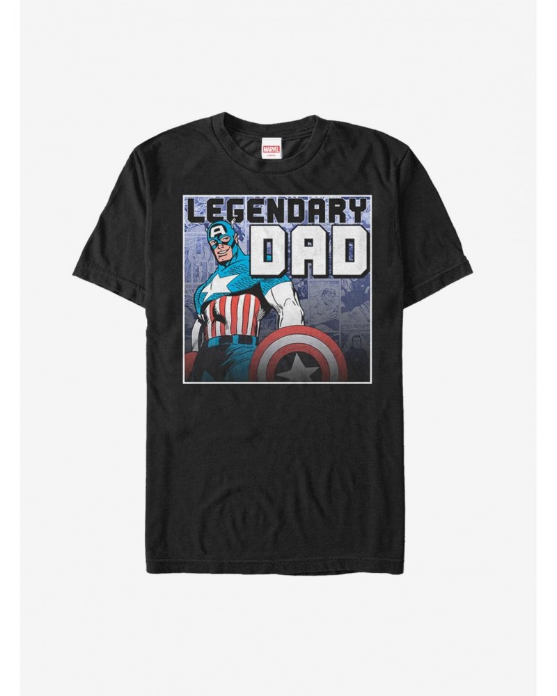 Marvel Father's Day Captain America Legend T-Shirt $6.50 T-Shirts