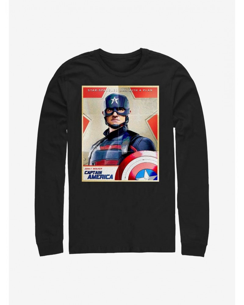 Marvel The Falcon And The Winter Soldier Inspired By Cap Long-Sleeve T-Shirt $9.48 T-Shirts