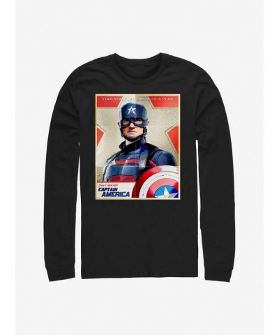 Marvel The Falcon And The Winter Soldier Inspired By Cap Long-Sleeve T-Shirt $9.48 T-Shirts