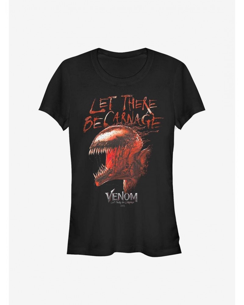 Marvel Venom A Red Carnage Girls T-Shirt $9.16 T-Shirts