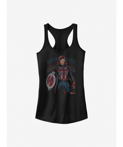 Marvel What If...? The Hydra Stomper Captain Carter Girls Tank $6.18 Tanks