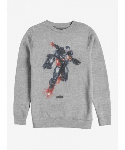 Marvel Avengers: Endgame War Machine Paint Heathered Sweatshirt $13.58 Sweatshirts