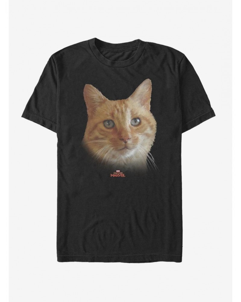 Marvel Captain Marvel Cat Face T-Shirt $5.74 T-Shirts