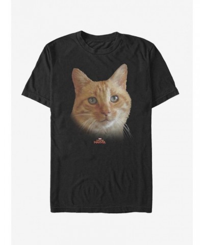 Marvel Captain Marvel Cat Face T-Shirt $5.74 T-Shirts