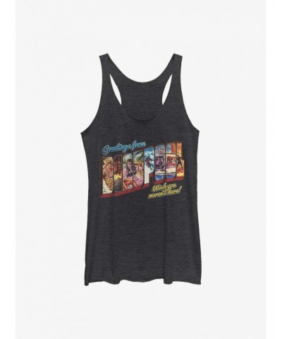 Marvel Deadpool Greetings From Deadpool Girls Tank $7.25 Tanks