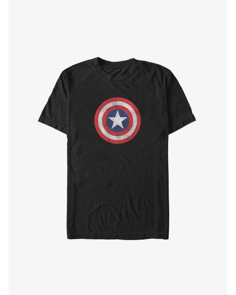 Marvel Captain America Distressed Shield Big & Tall T-Shirt $8.61 T-Shirts