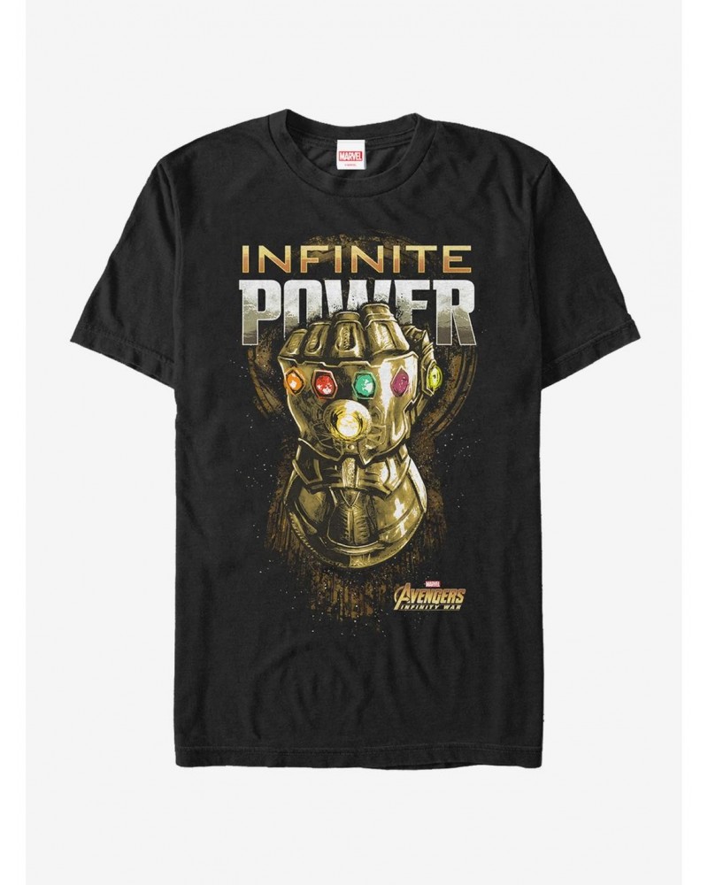 Marvel Avengers: Infinity War Infinite Power Glove T-Shirt $8.60 T-Shirts