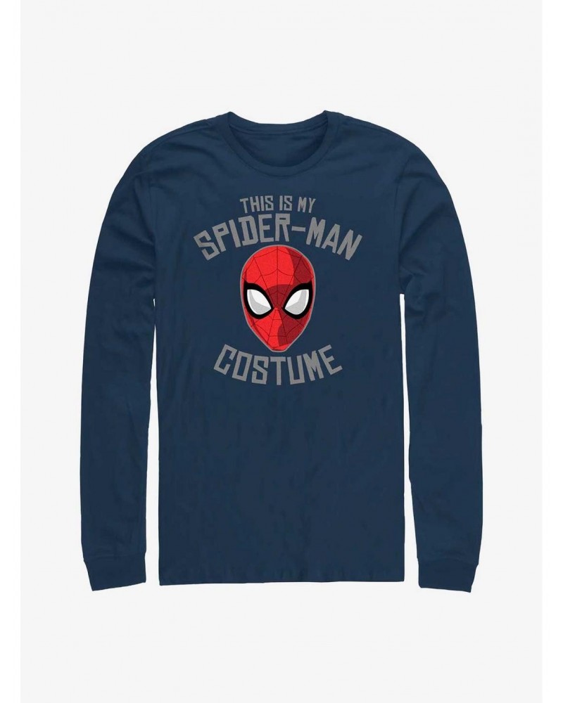 Marvel Spider-Man This Is My Costume Long-Sleeve T-Shirt $8.16 T-Shirts