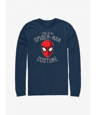 Marvel Spider-Man This Is My Costume Long-Sleeve T-Shirt $8.16 T-Shirts