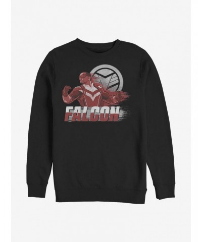 Marvel The Falcon And The Winter Soldier Falcon Speed Crew Sweatshirt $10.04 Sweatshirts