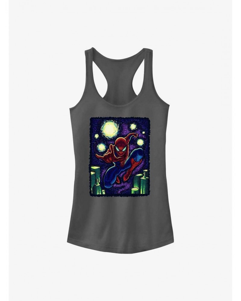 Marvel Spider-Man Starry New York Girls Tank $6.18 Tanks