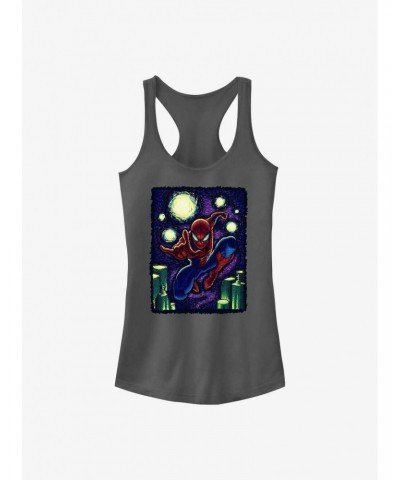 Marvel Spider-Man Starry New York Girls Tank $6.18 Tanks