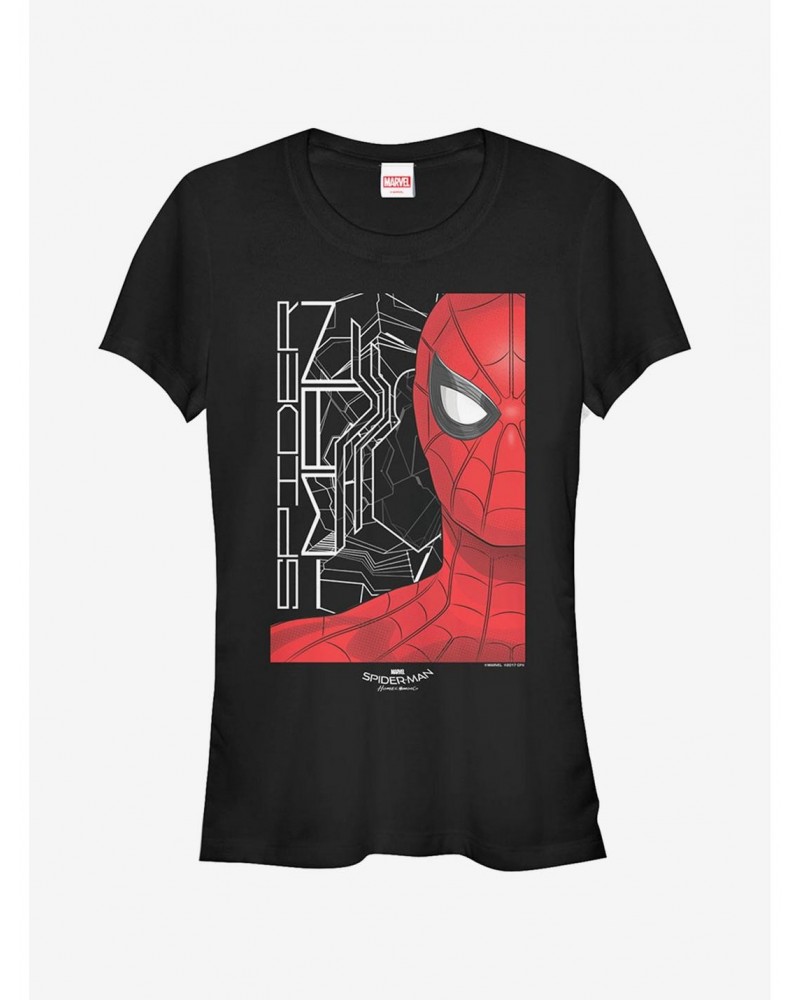 Marvel Spider-Man Homecoming Face Girls T-Shirt $7.57 T-Shirts