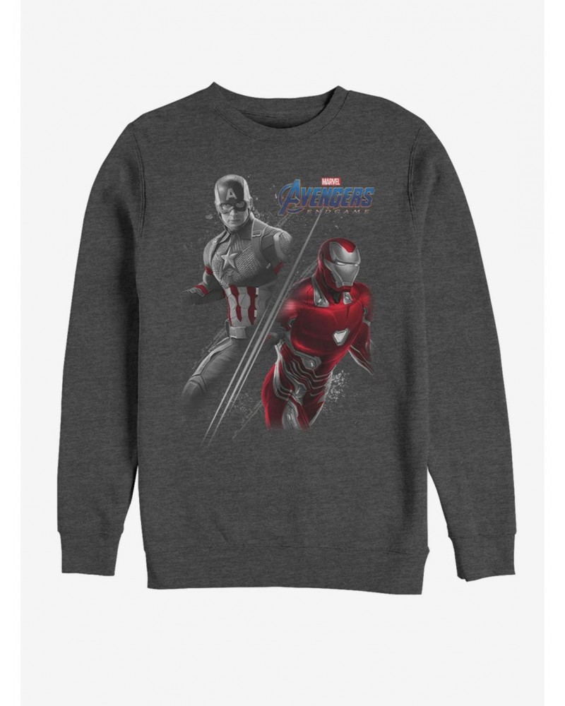 Marvel Avengers: Endgame Captain America and Iron Man Sweatshirt $11.22 Sweatshirts