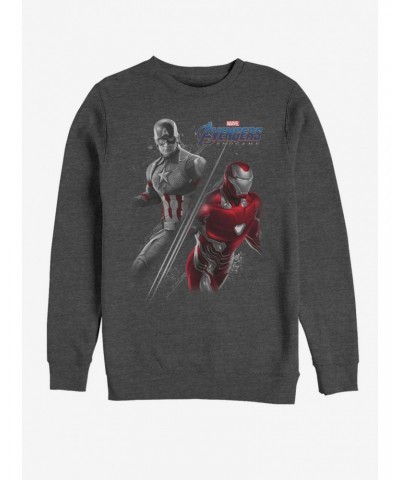 Marvel Avengers: Endgame Captain America and Iron Man Sweatshirt $11.22 Sweatshirts