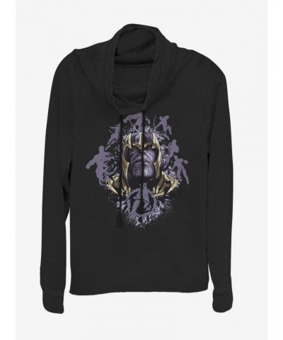 Marvel Avengers: Endgame Thanos Action Endgame Cowlneck Long-Sleeve Girls Top $11.49 Tops