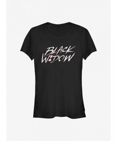 Marvel Black Widow Widow Paint Girls T-Shirt $6.37 T-Shirts