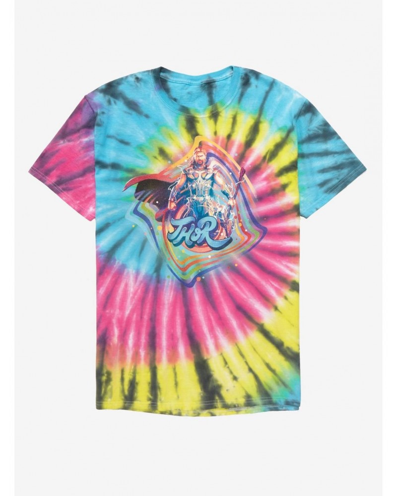 Marvel Thor: Love And Thunder Vintage Tie-Dye T-Shirt $5.04 T-Shirts