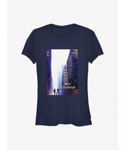 Marvel Hawkeye City Poster Girls T-Shirt $6.18 T-Shirts