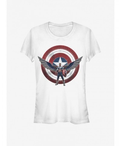 Marvel The Falcon And The Winter Soldier Sam Wilson Is Captain America Girls T-Shirt $9.76 T-Shirts