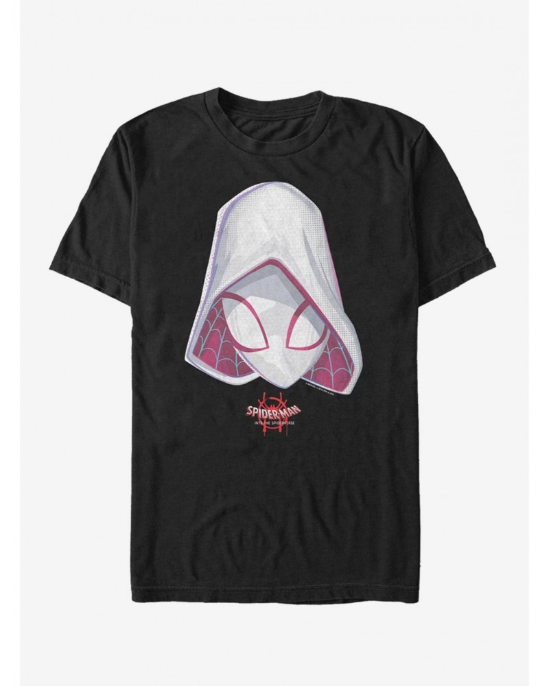 Marvel Spider-Man: Into The Spider-Verse Ghost-Spider Face T-Shirt $8.60 T-Shirts