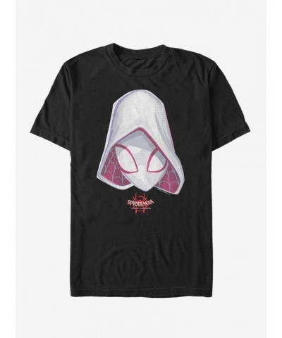 Marvel Spider-Man: Into The Spider-Verse Ghost-Spider Face T-Shirt $8.60 T-Shirts