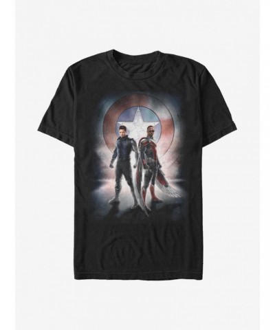 Marvel The Falcon And The Winter Soldier Team Poster T-Shirt $8.60 T-Shirts