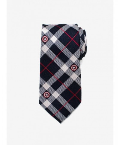 Marvel Captain America Blue Plaid Tie $30.03 Ties