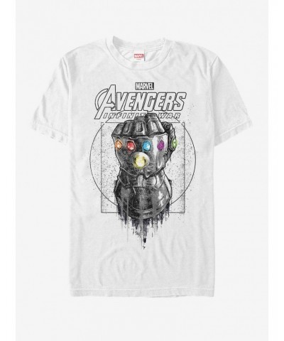 Marvel Avengers: Infinity War Gauntlet Drip T-Shirt $8.22 T-Shirts