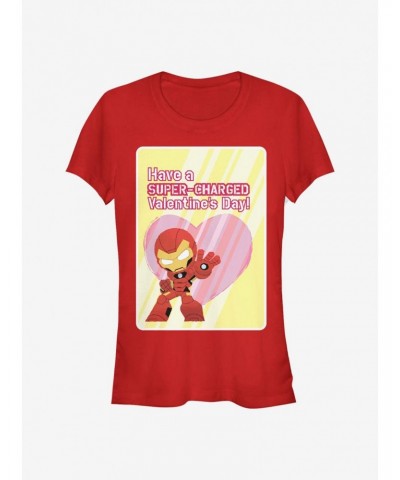 Marvel Iron Man Super Charged Girls T-Shirt $8.57 T-Shirts