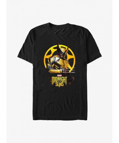 Marvel Midnight Suns Wolverine Logo T-Shirt $6.31 T-Shirts