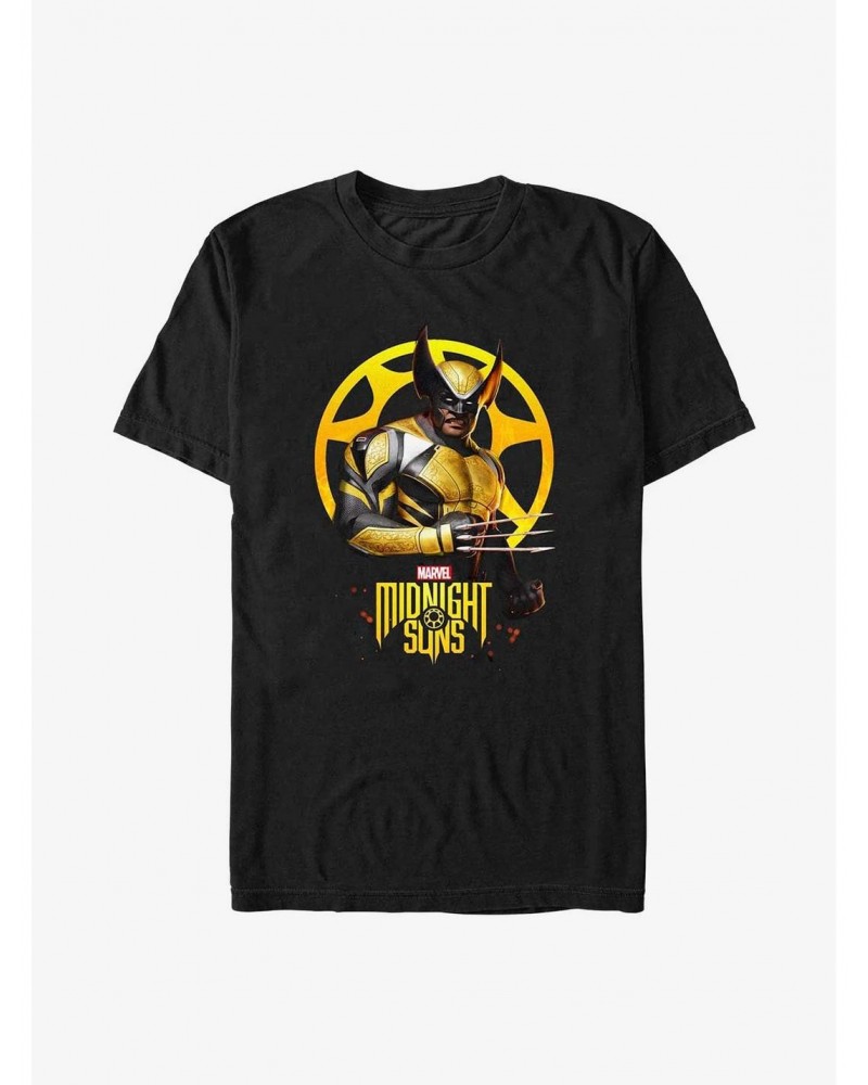 Marvel Midnight Suns Wolverine Logo T-Shirt $6.31 T-Shirts