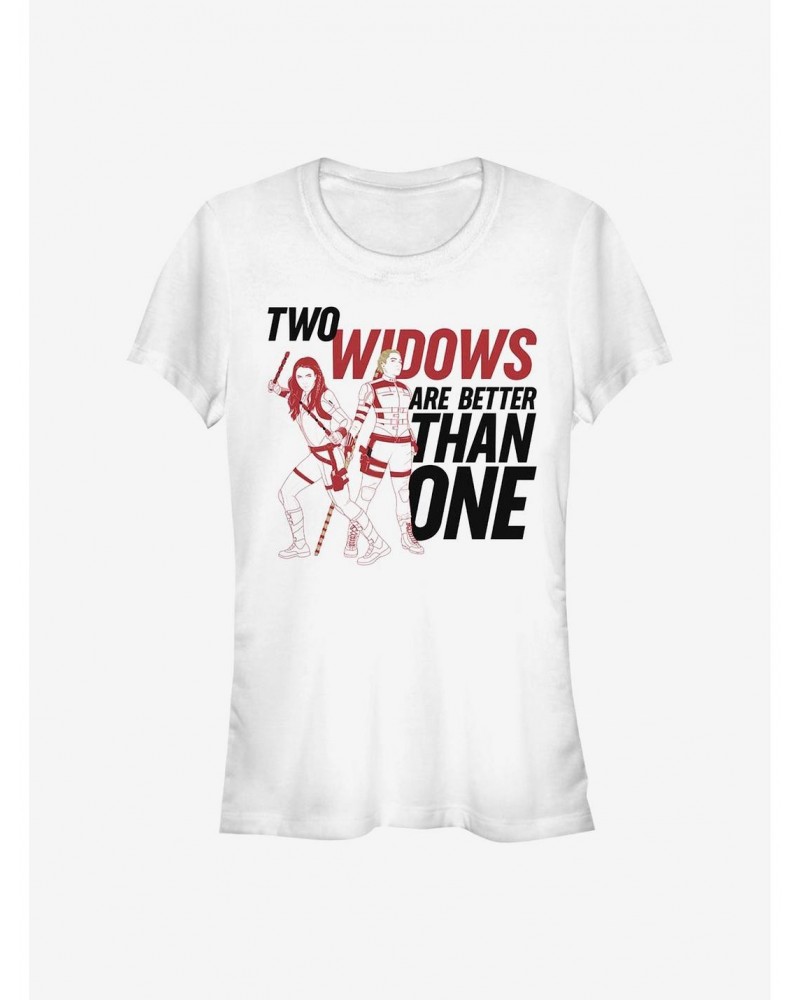 Marvel Black Widow Two Widows Girls T-Shirt $6.77 T-Shirts