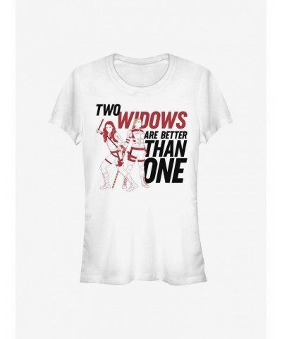 Marvel Black Widow Two Widows Girls T-Shirt $6.77 T-Shirts