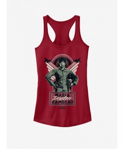 Marvel Captain Marvel Photo Rambeau Girls Tank $8.17 Tanks