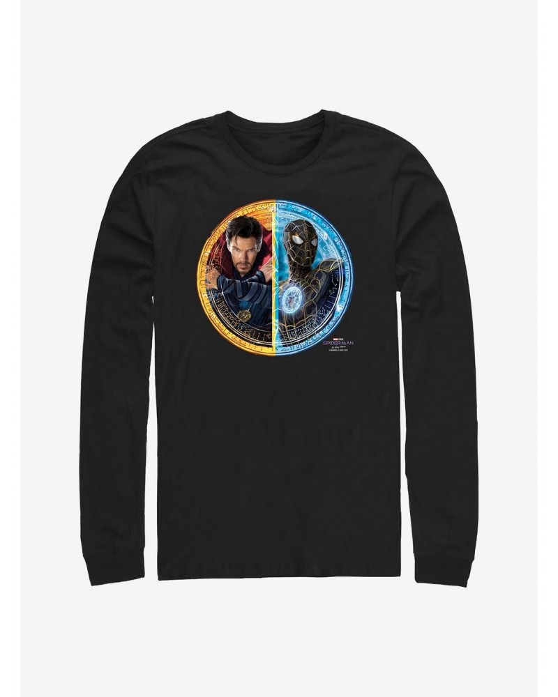 Marvel Spider-Man: No Way Home Spidey Doctor Strange Circle Long-Sleeve T-Shirt $12.63 T-Shirts