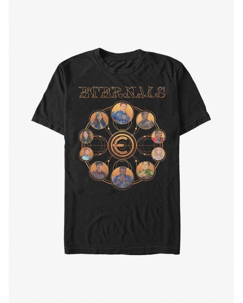 Marvel Eternals Eternals Circular Gold T-Shirt $6.31 T-Shirts