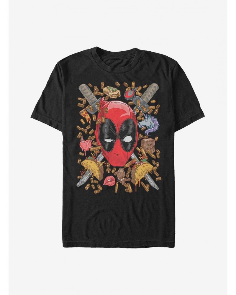 Marvel Deadpool Shells And Tacos T-Shirt $7.27 T-Shirts