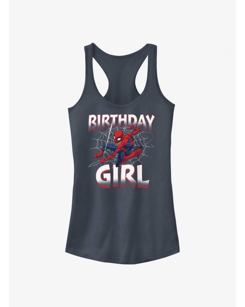 Marvel Spider-Man Birthday Girl Spidey Girls Tank $9.76 Tanks