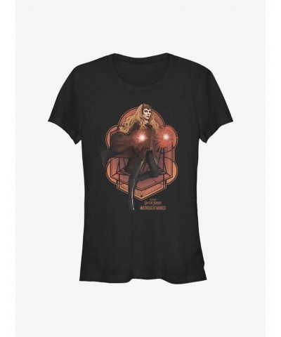 Marvel Doctor Strange In The Multiverse Of Madness Wanda Mandala Girls T-Shirt $9.76 T-Shirts