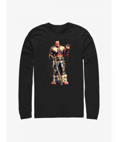 Marvel Thor: Love And Thunder Splatter Paint Long Sleeve T-Shirt $12.37 T-Shirts