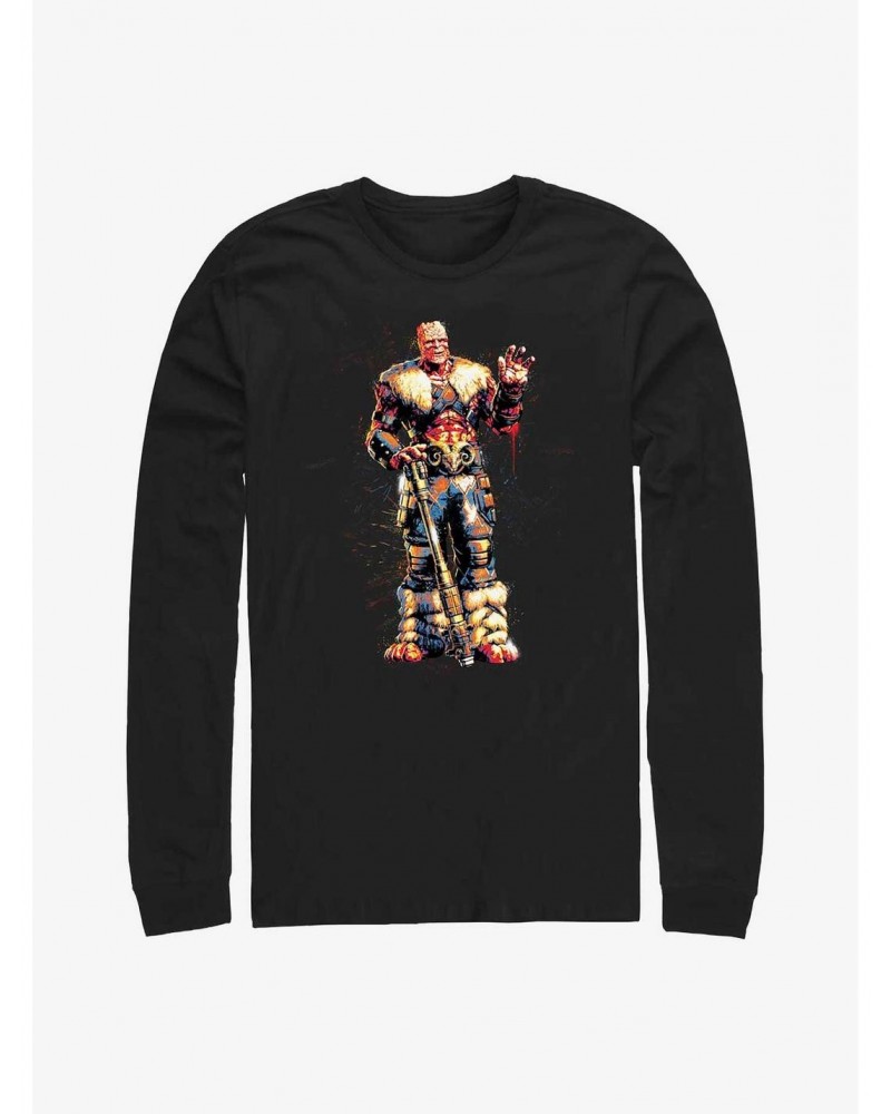 Marvel Thor: Love And Thunder Splatter Paint Long Sleeve T-Shirt $12.37 T-Shirts