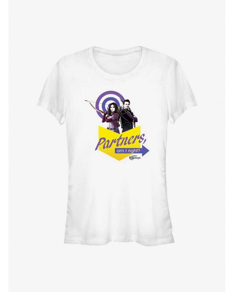 Marvel Hawkeye Partners Badge Girls T-Shirt $5.98 T-Shirts